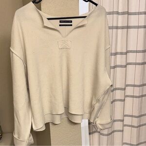 Urban Outfitters Cream V-Neck Sweater